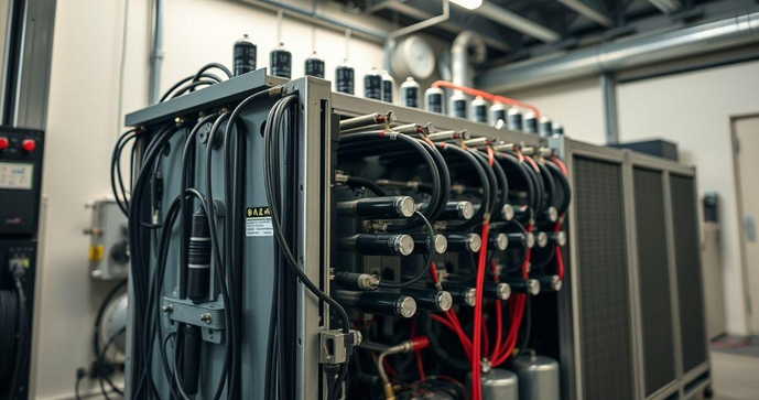 Montagem de banco de capacitores para efici&ecirc;ncia el&eacute;trica